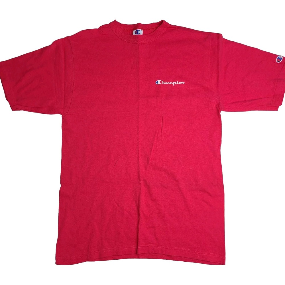 Vintage Champion T Shirt Pink Blank Size Medium Made in USA Single Stitch‎